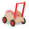 Puppenwagen aus Holz in Rot/Natur von BÄTZ