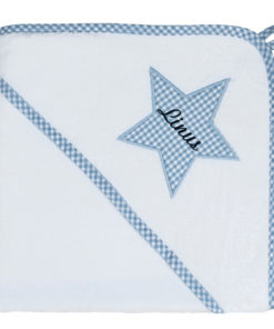 personalisiertes-kapuzenhandtuch-blau-stern