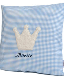 personalisiertes-kissen-blau-krone