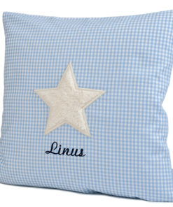 personalisiertes-kissen-blau-stern