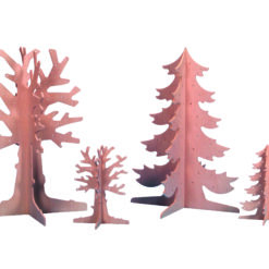 Jahresthemenbäume, Groß und klein. Tannenbaum groß und klein